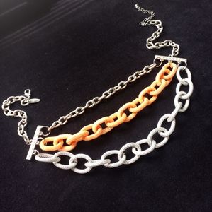 NY multi strand chain necklace